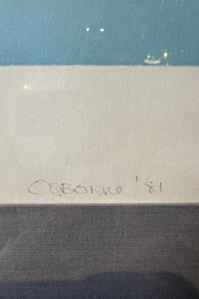 Lithographie signée Elisabeth Osborne – 1981 — Lithographie signée Elisabeth Osborne – 1981