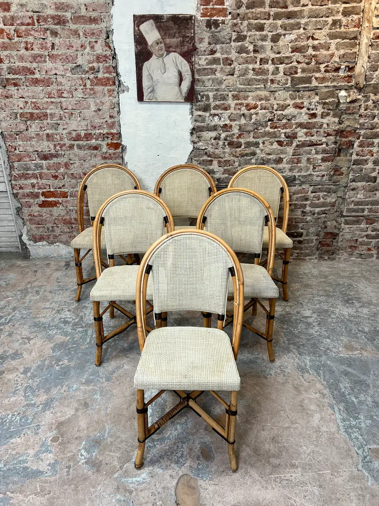 Lot de 6 chaises Drucker – Années 80