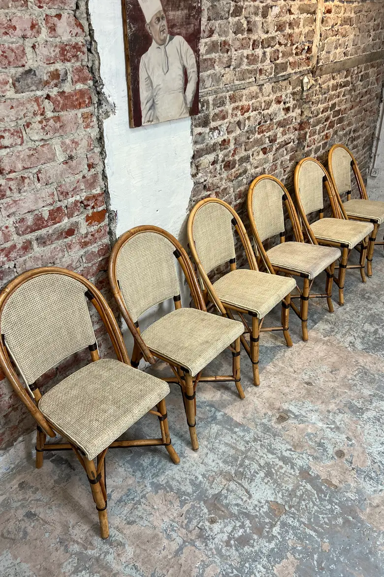 Lot de 6 chaises Drucker – Années 80