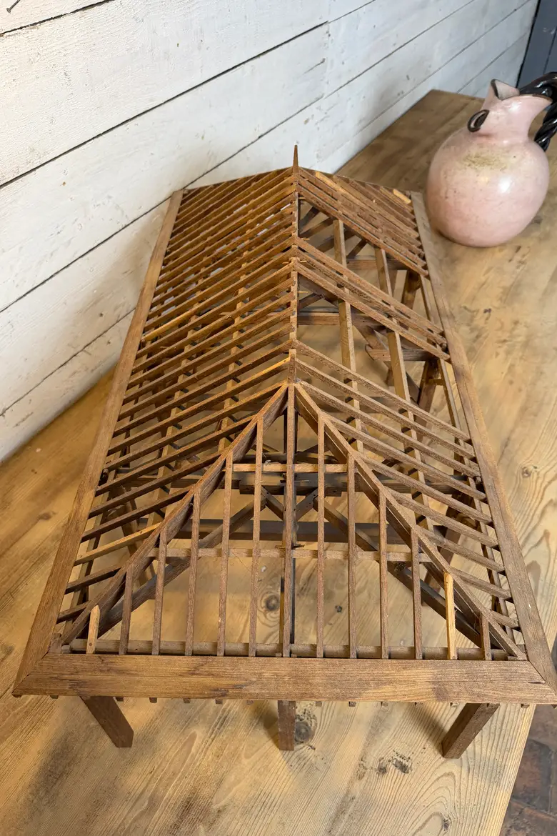 Maquette de charpente en sapin