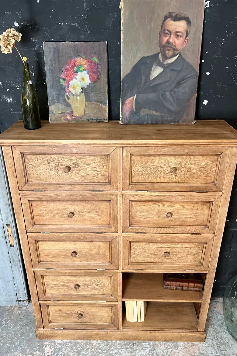 Meuble à clapets en chêne Début XXème