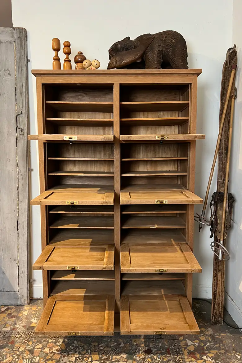Meuble à clapets en chêne Début XXème