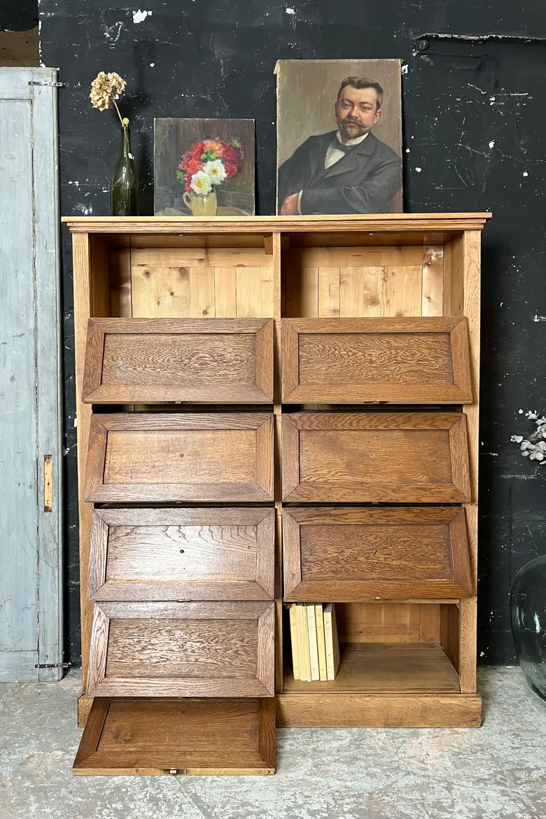 Meuble à clapets en chêne Début XXème