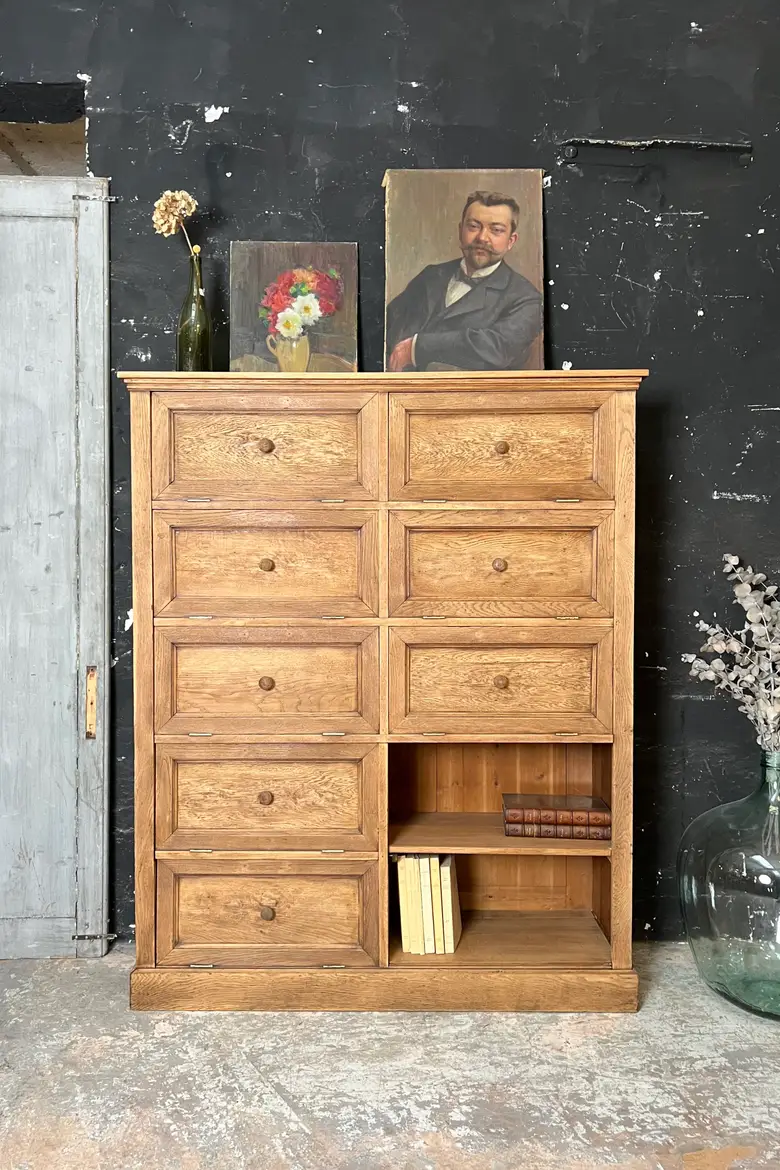 Meuble à clapets en chêne Début XXème