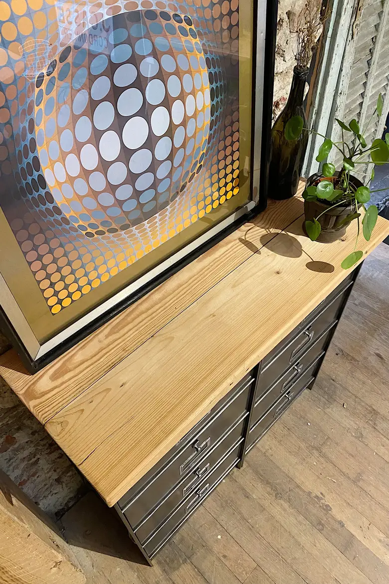 Meuble à clapets Ronéo Années 50