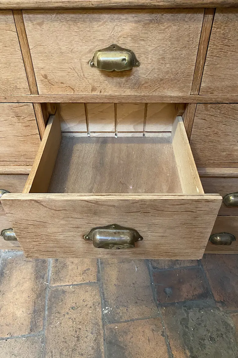 Meuble à tiroirs en chêne Début XXème