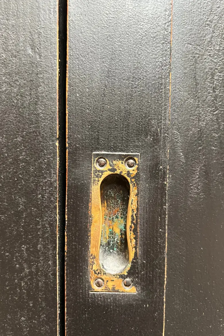 Meuble arrière de comptoir en bois Début XXème