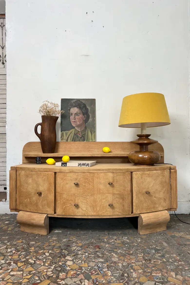 Meuble bas en chêne - Art déco