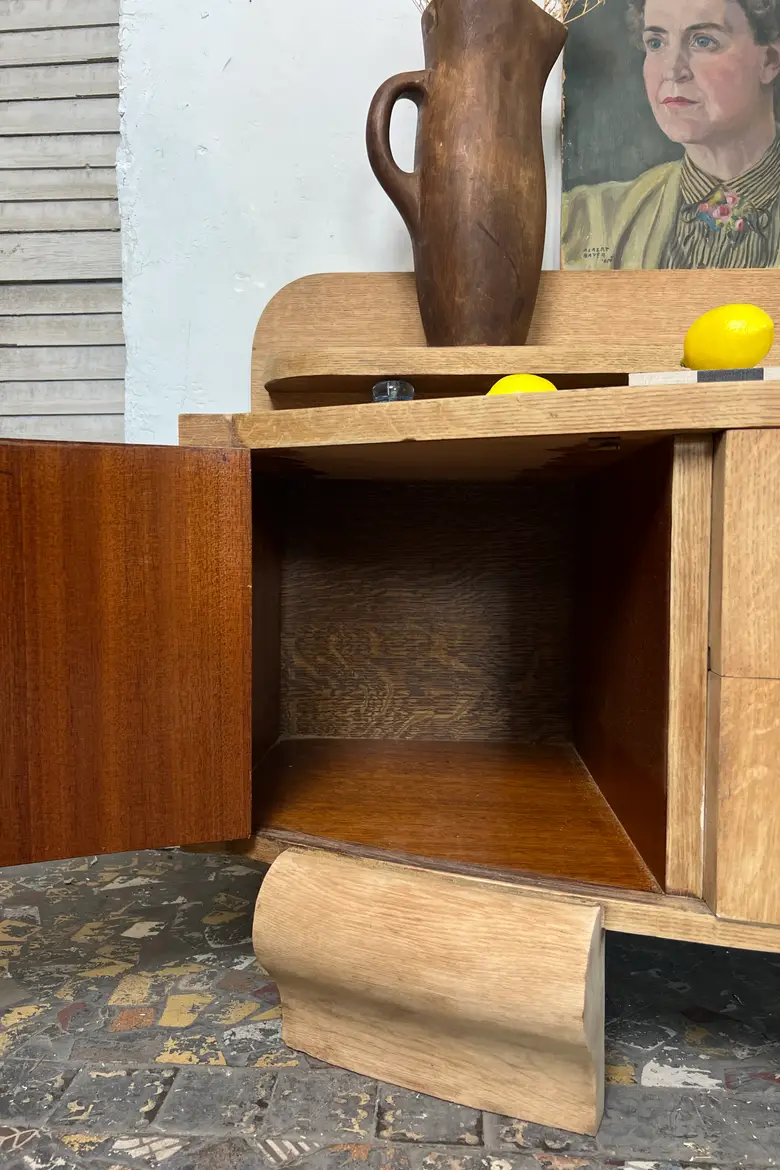 Meuble bas en chêne - Art déco