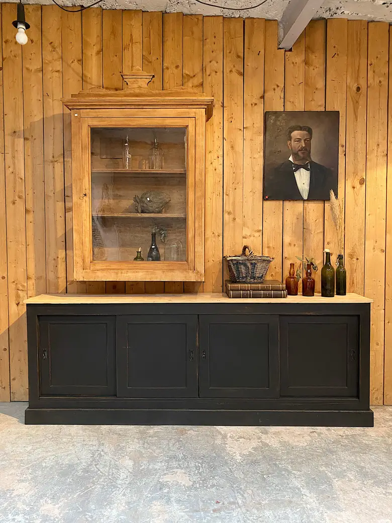 Meuble d’atelier à portes coulissantes Années 40