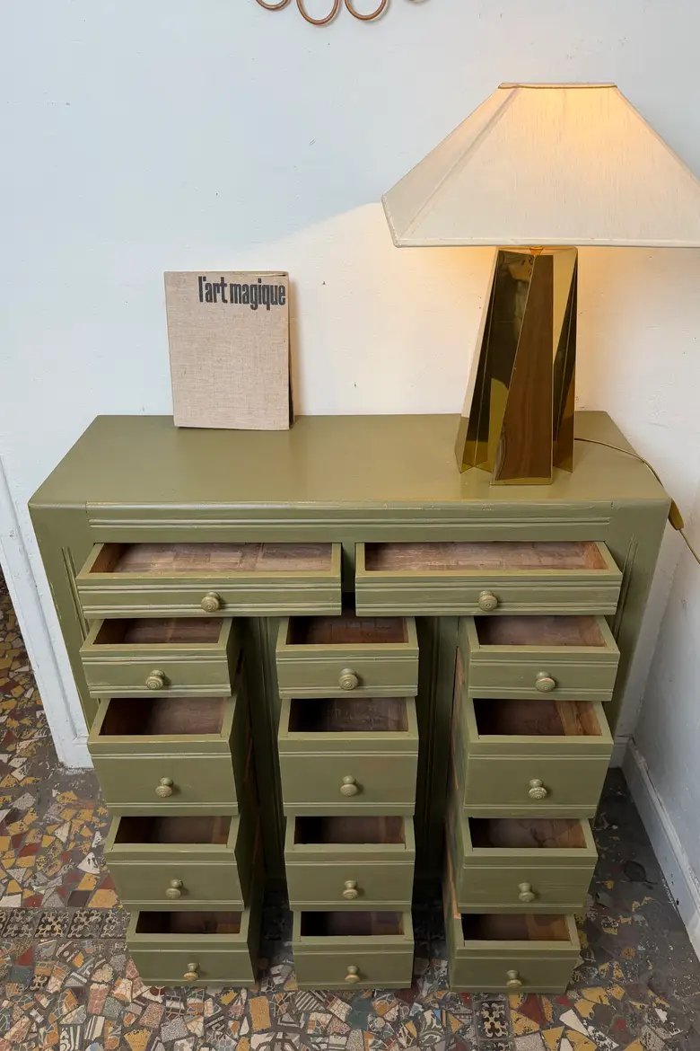 Meuble d’atelier à tiroirs – Années 50