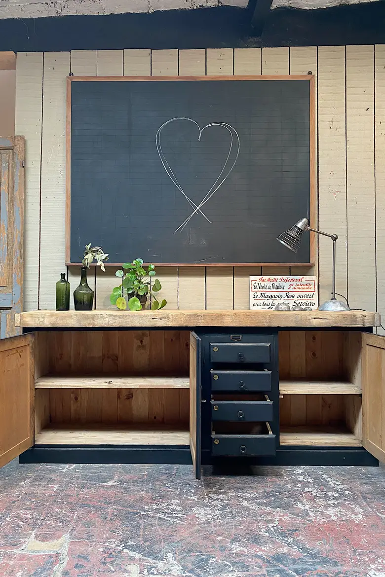 Meuble d’atelier en bois Années 50