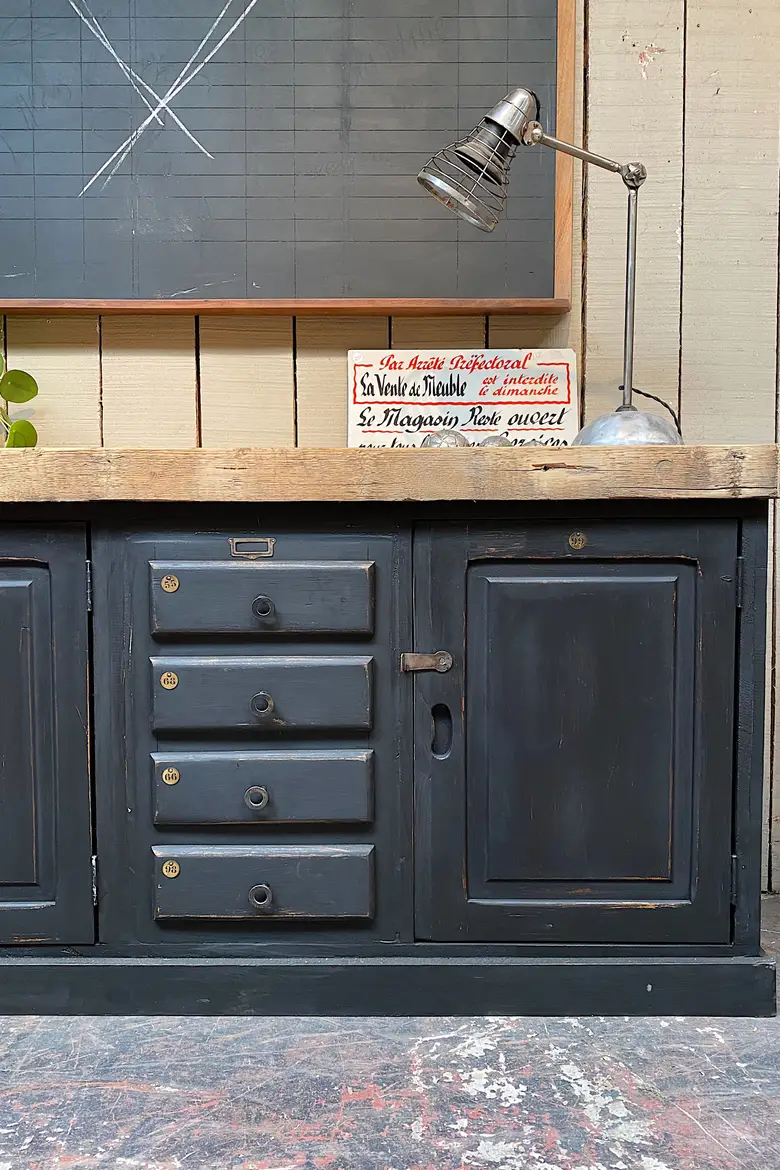 Meuble d’atelier en bois Années 50