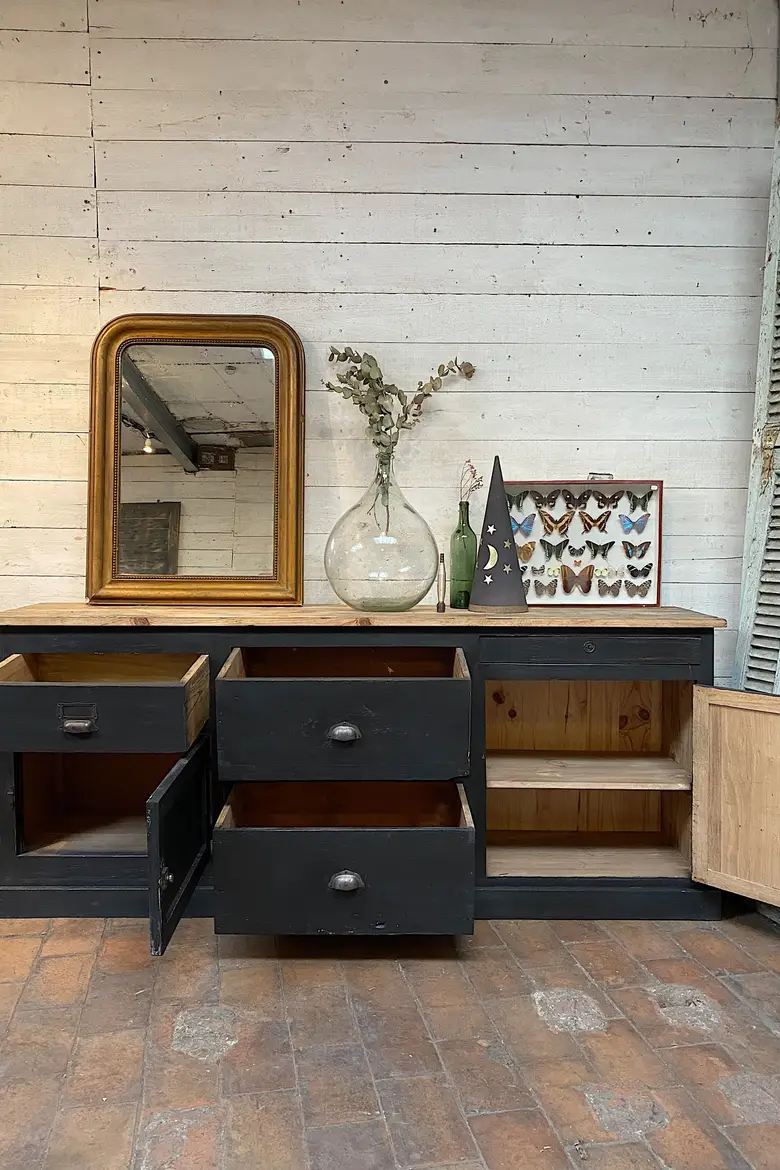 Meuble d’atelier en bois  Début XXème