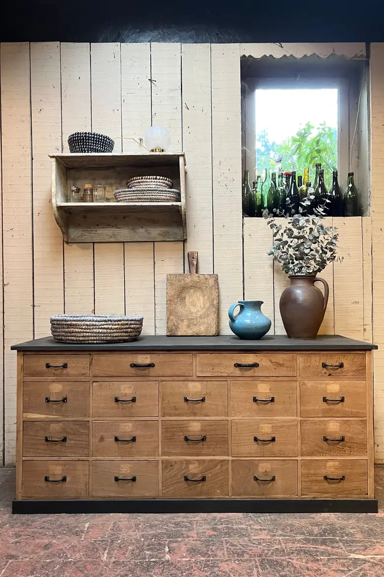 Meuble d’atelier en chêne Années 50