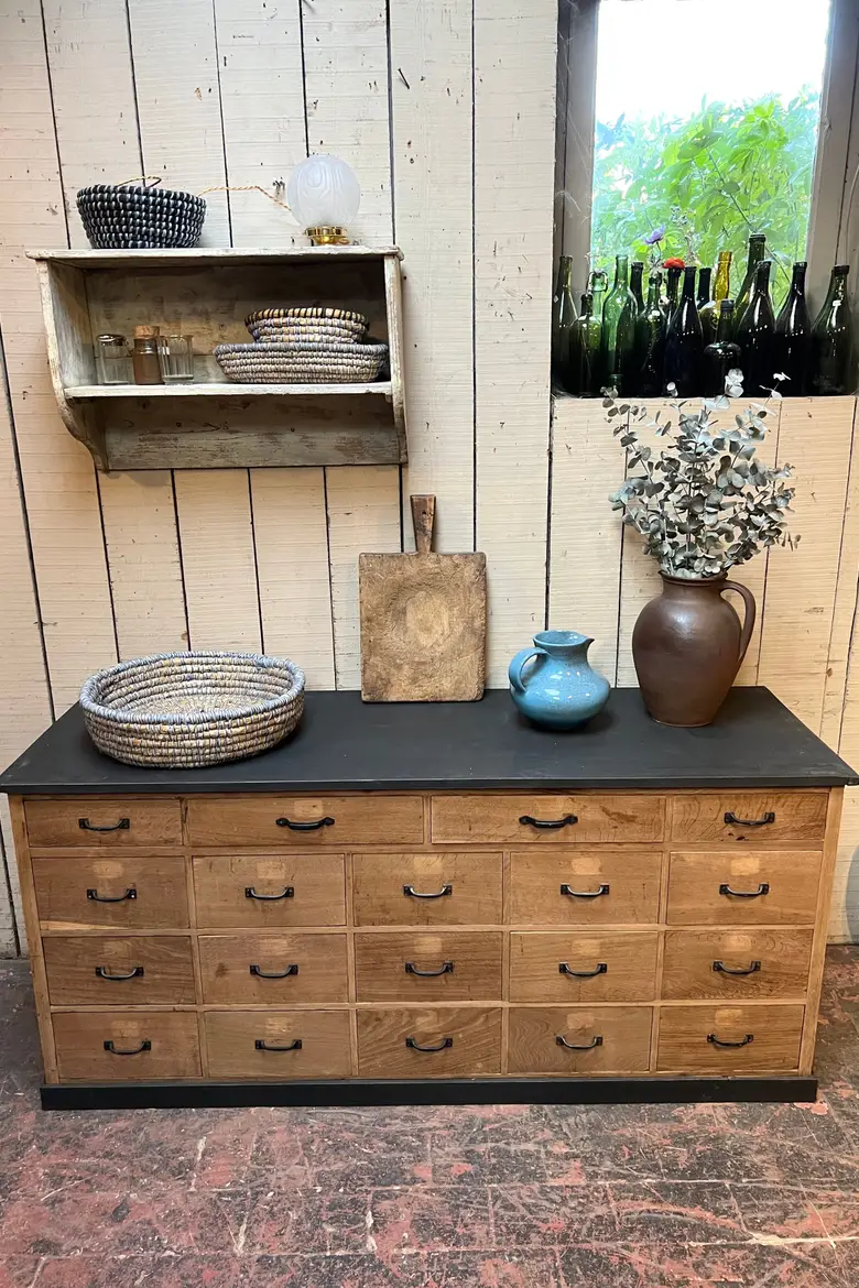 Meuble d’atelier en chêne Années 50