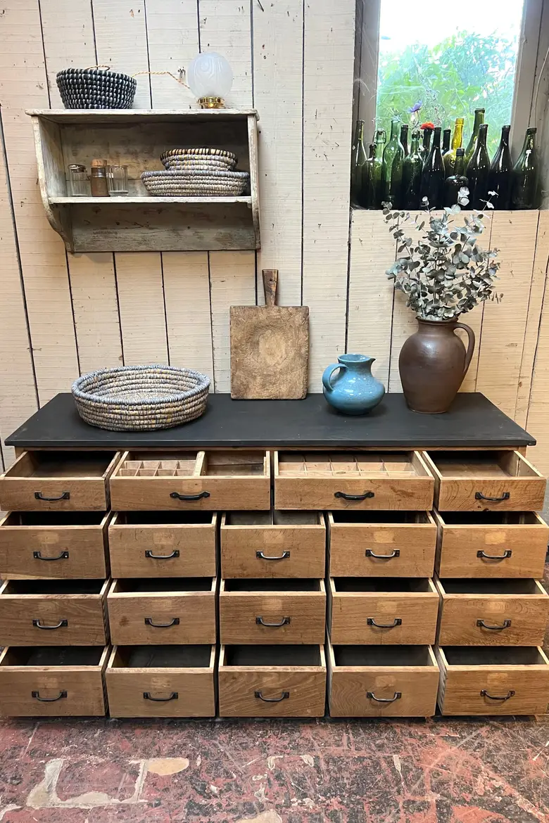Meuble d’atelier en chêne Années 50