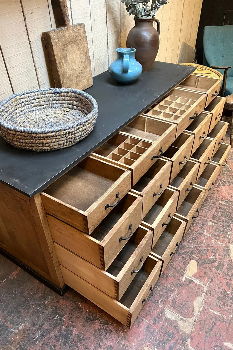 Meuble d’atelier en chêne Années 50
