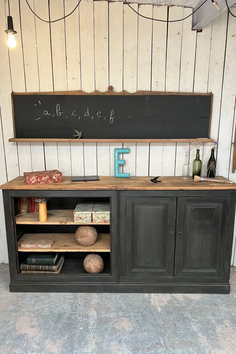 Meuble d'atelier en sapin Début XXème