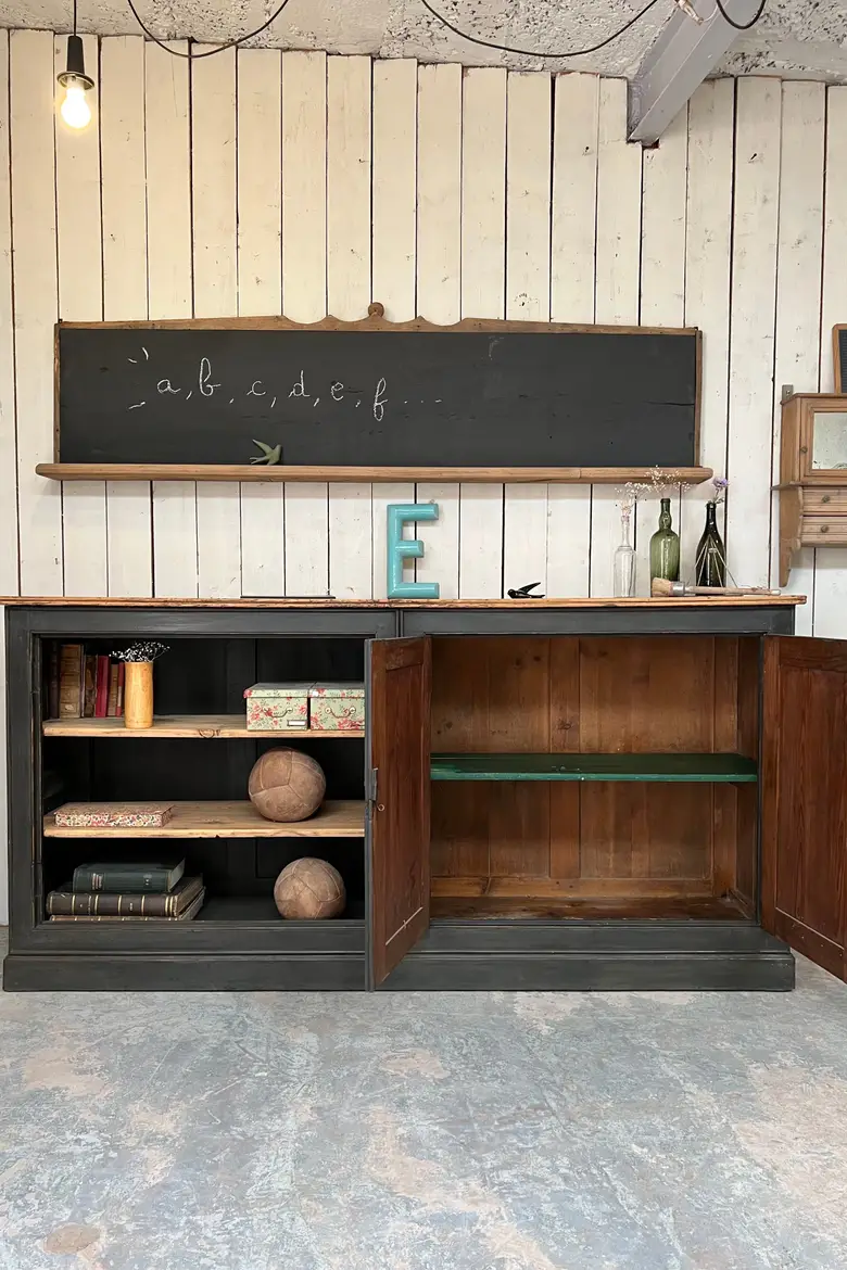 Meuble d'atelier en sapin Début XXème