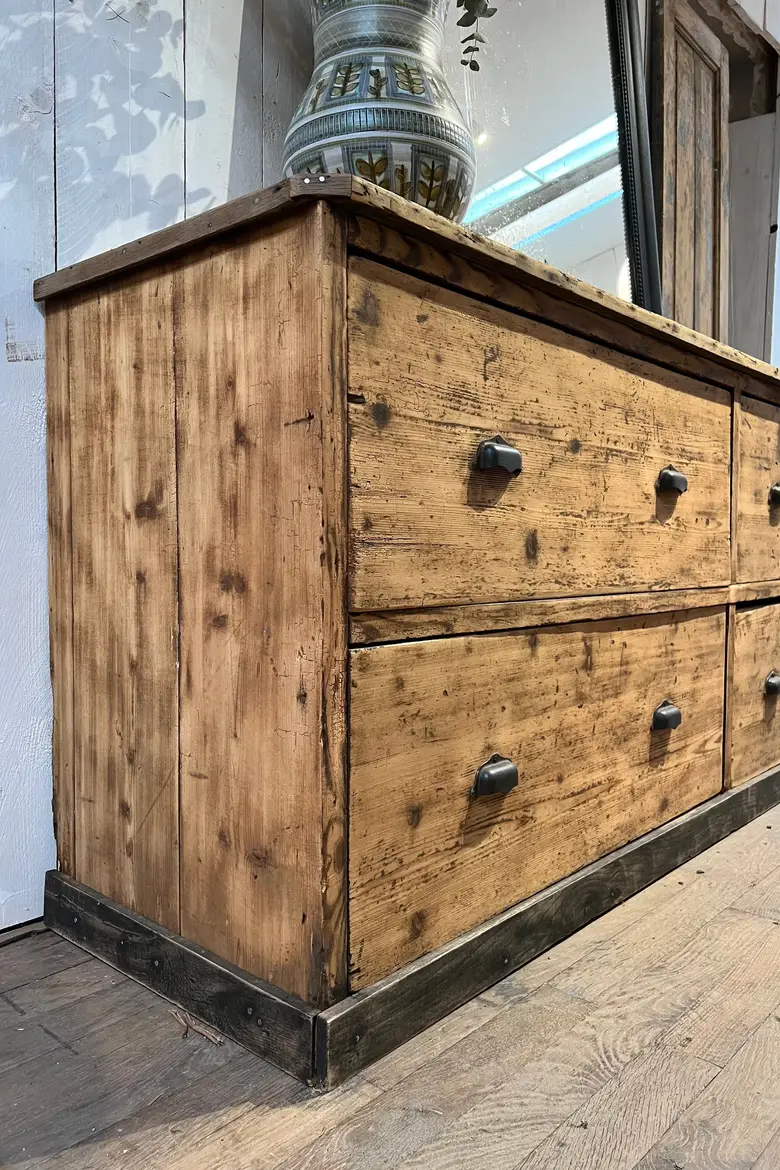 Meuble d’atelier en sapin Début XXème
