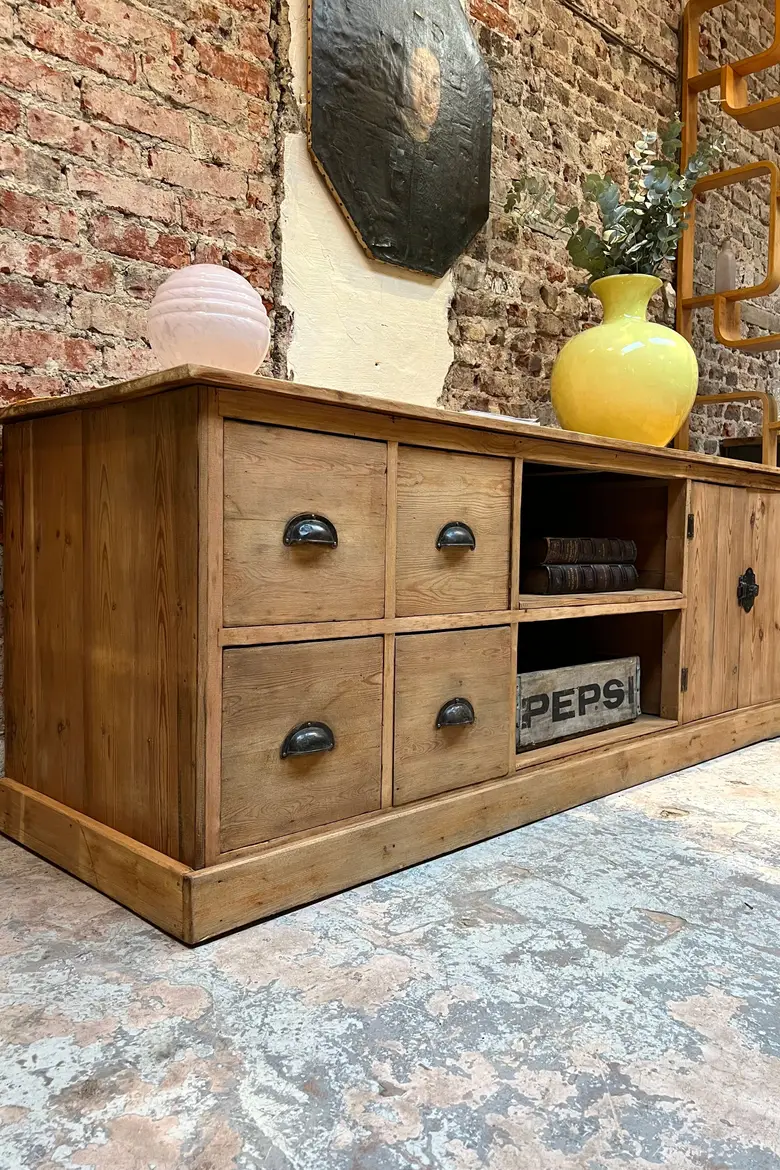 Meuble d’atelier en sapin Début XXème