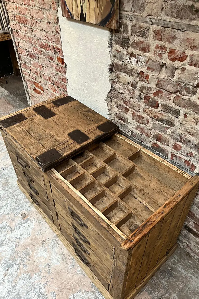 Meuble de cordonnier XIXeme en chêne