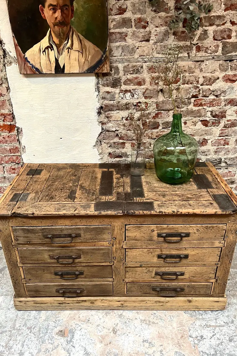 Meuble de cordonnier XIXeme en chêne