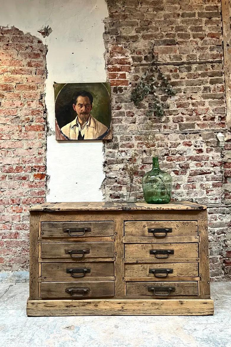 Meuble de cordonnier XIXeme en chêne