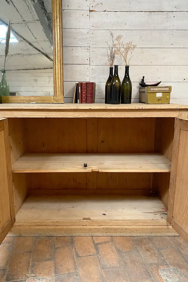 Meuble de métier 4 portes en chêne Début XXème