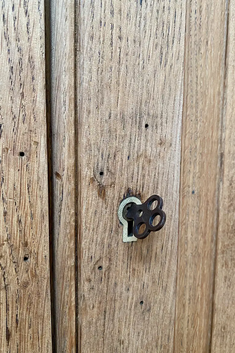 Meuble de métier 4 portes en chêne Début XXème
