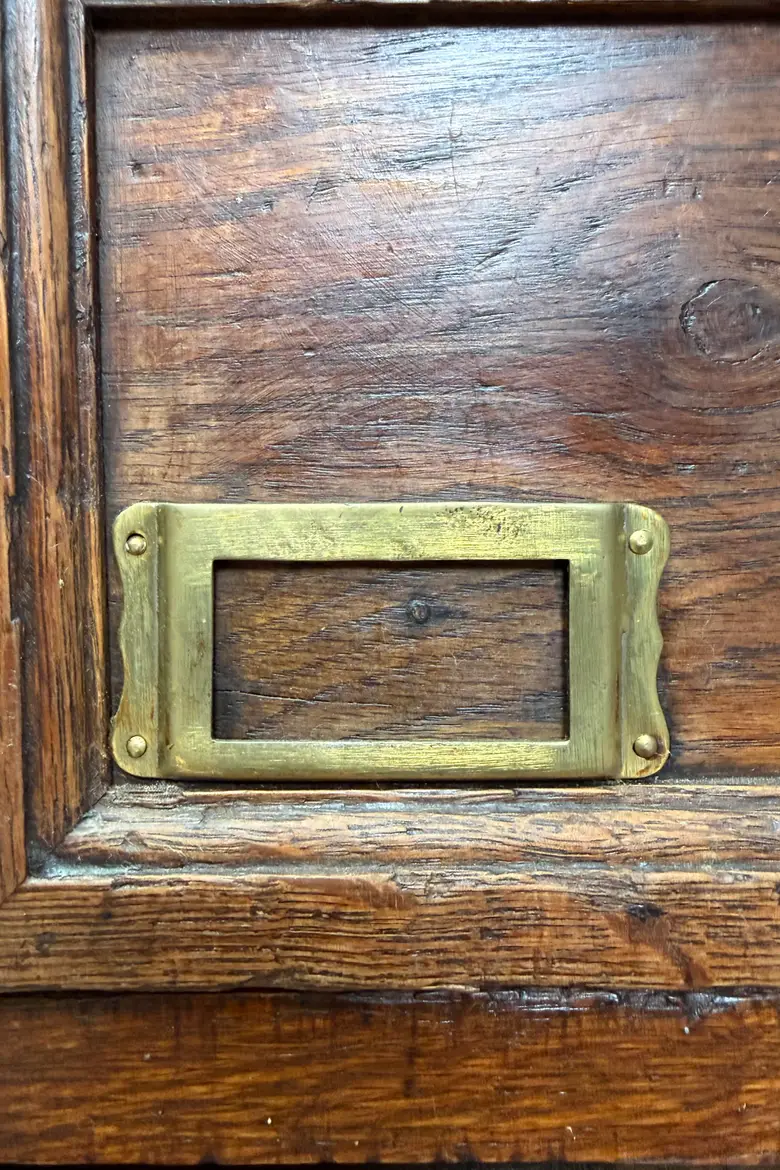 Meuble de métier à tiroirs en chêne