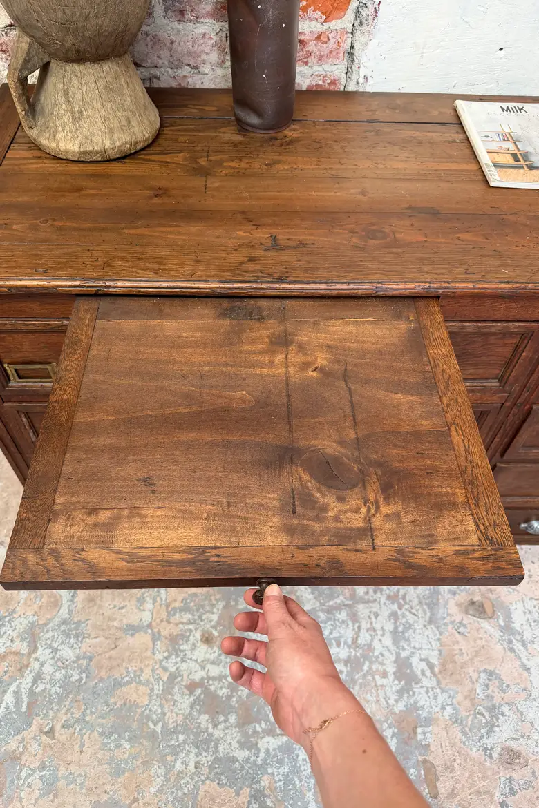 Meuble de métier à tiroirs en chêne