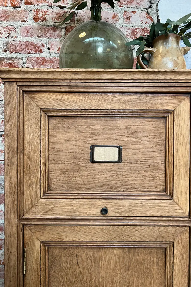 Meuble de métier en chêne