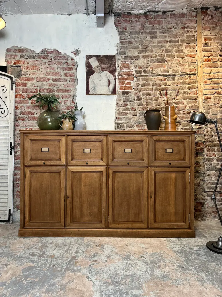 Meuble de métier en chêne