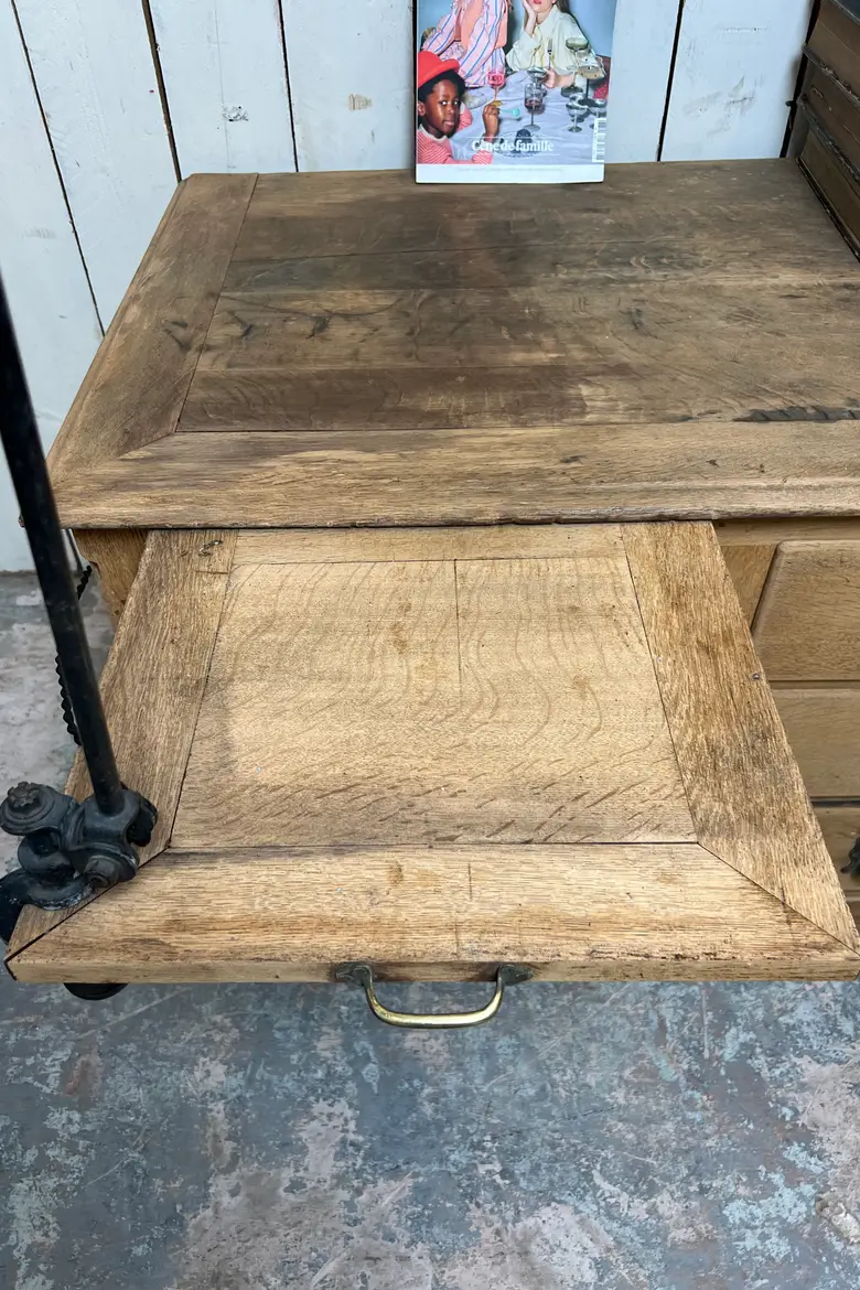 Meuble de métier en chêne