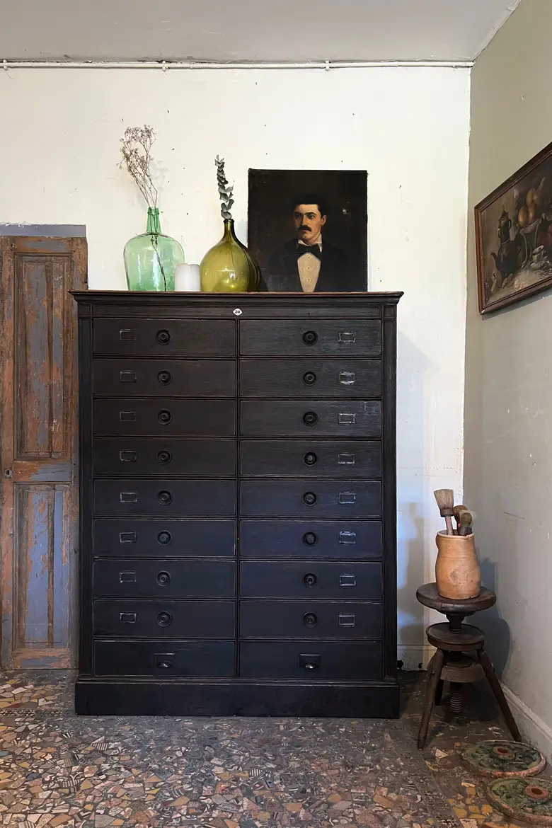 Meuble de notaire en chêne Début XXème