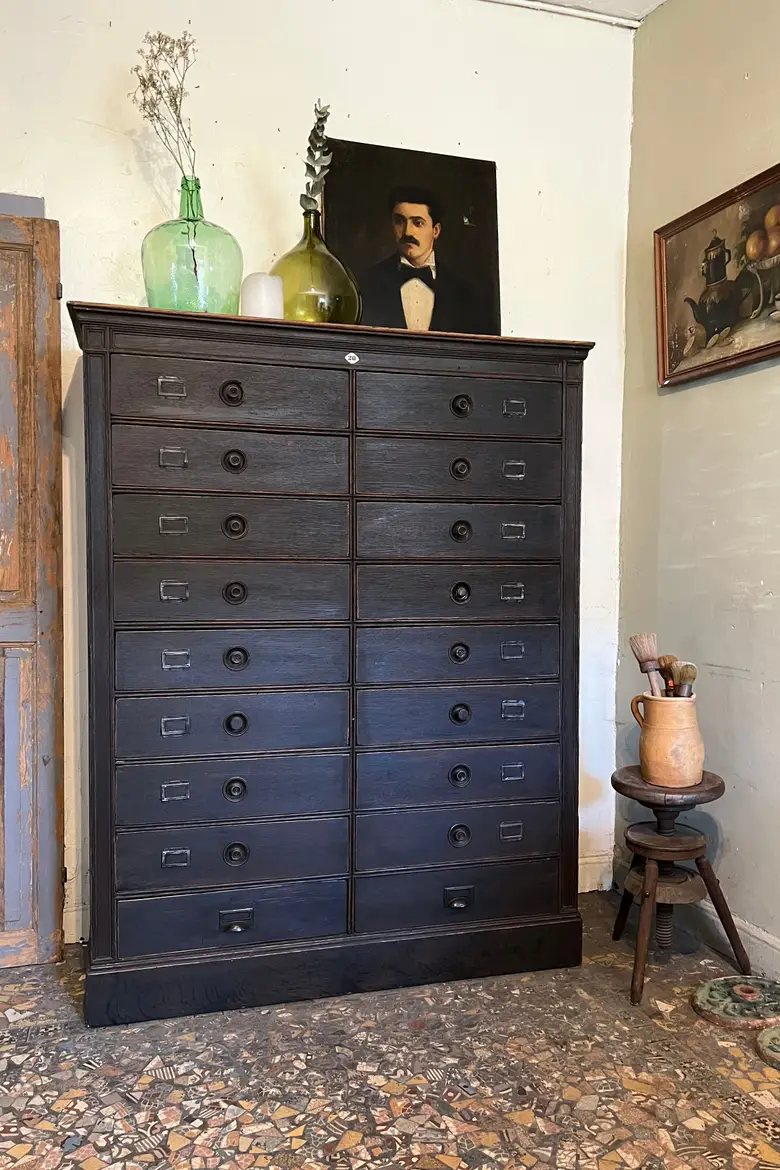 Meuble de notaire en chêne Début XXème