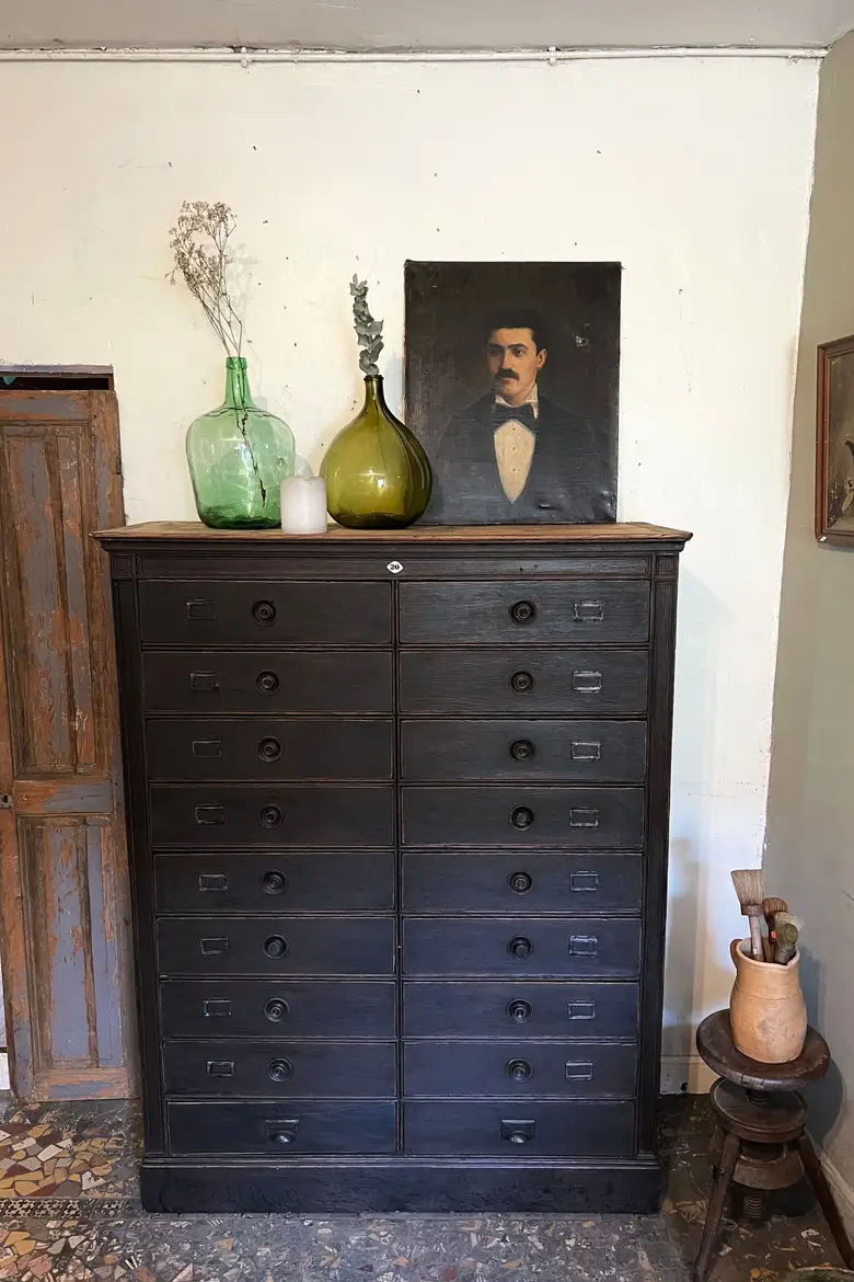 Meuble de notaire en chêne Début XXème