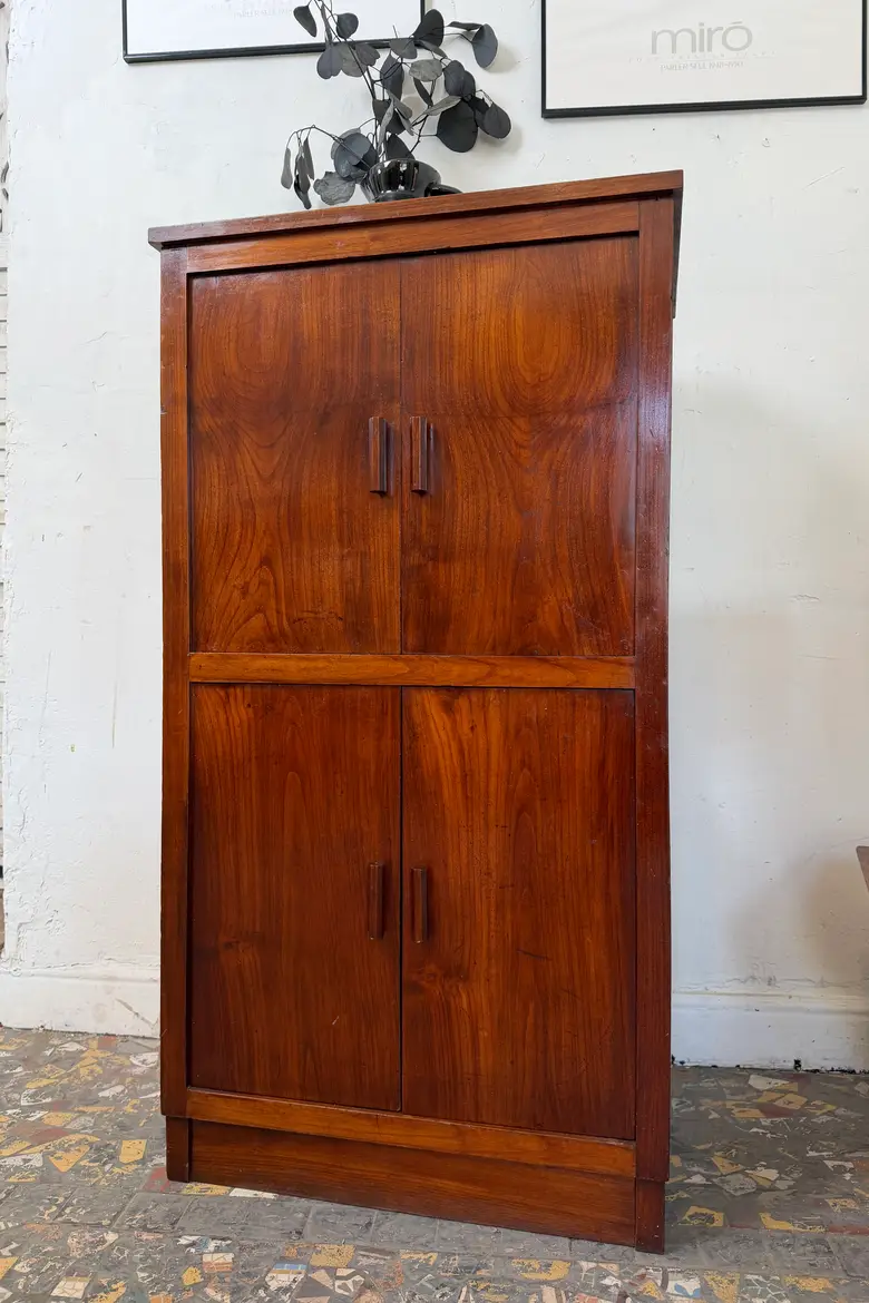 Meuble de rangement années 50 en palissandre