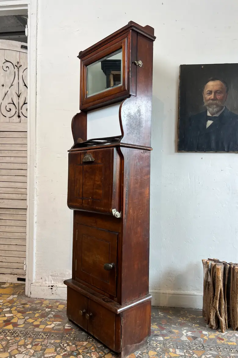 Meuble de toilette de paquebot – XIXe