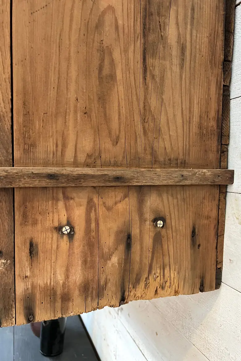 Meuble d’épicerie en bois début 20e à suspendre