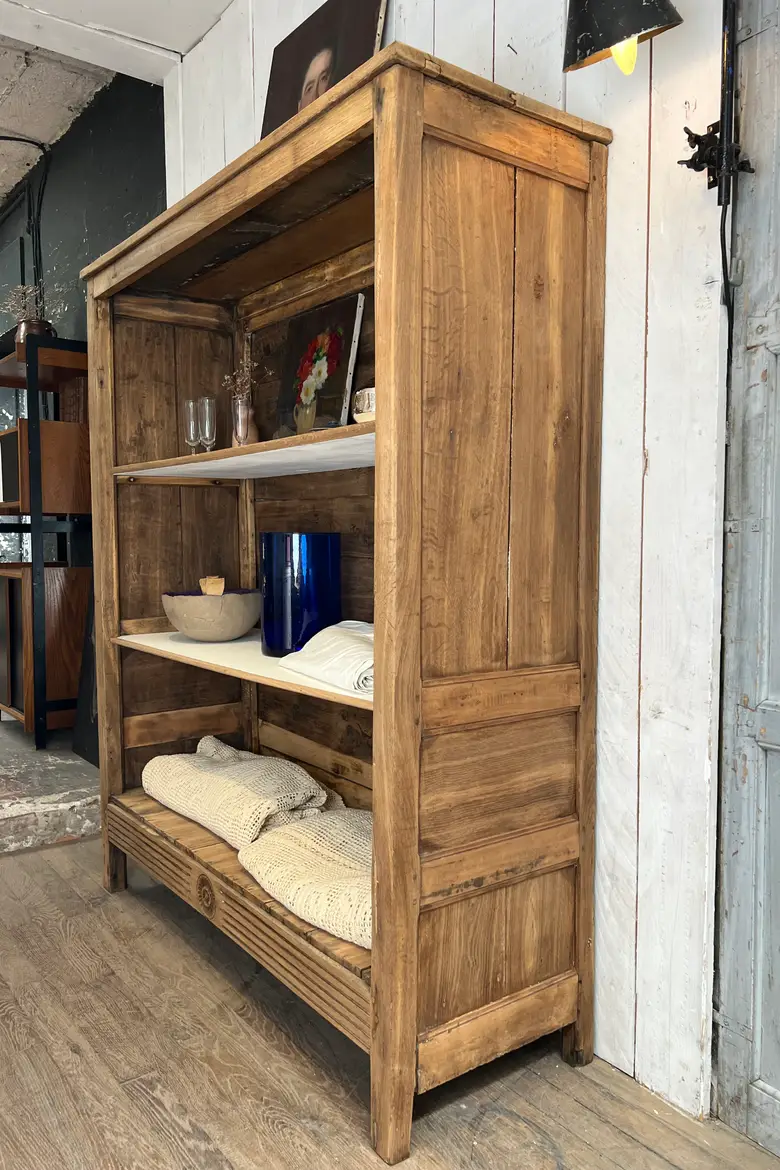 Meuble étagère en chêne