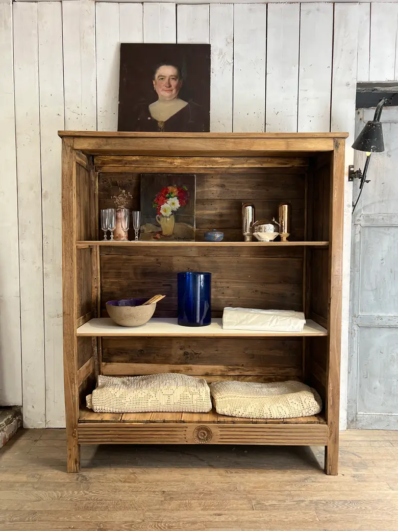 Meuble étagère en chêne