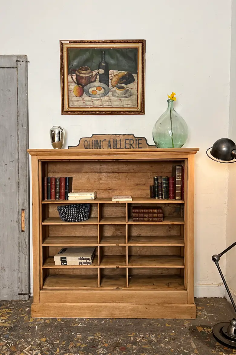 Meuble étagère en chêne Début XXème