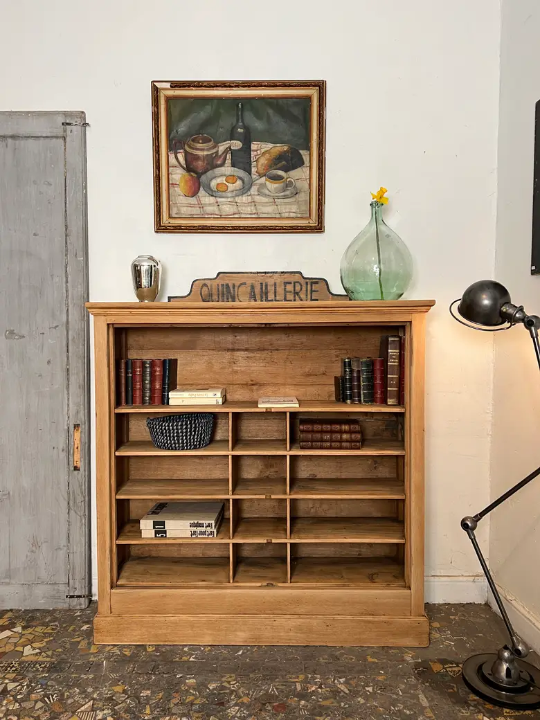 Meuble étagère en chêne Début XXème