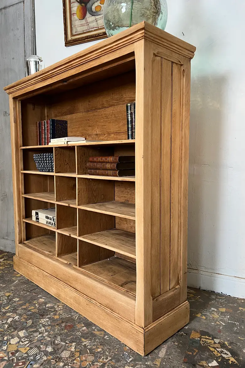 Meuble étagère en chêne Début XXème