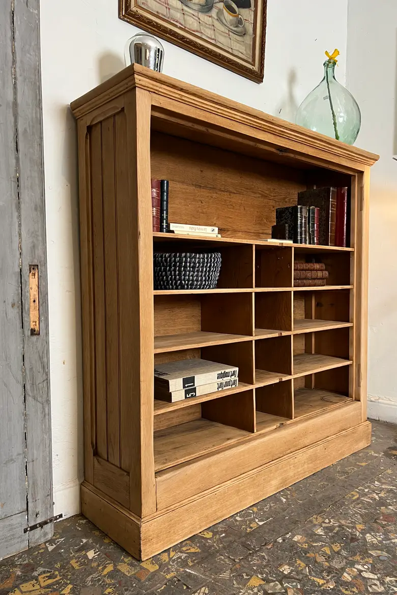 Meuble étagère en chêne Début XXème