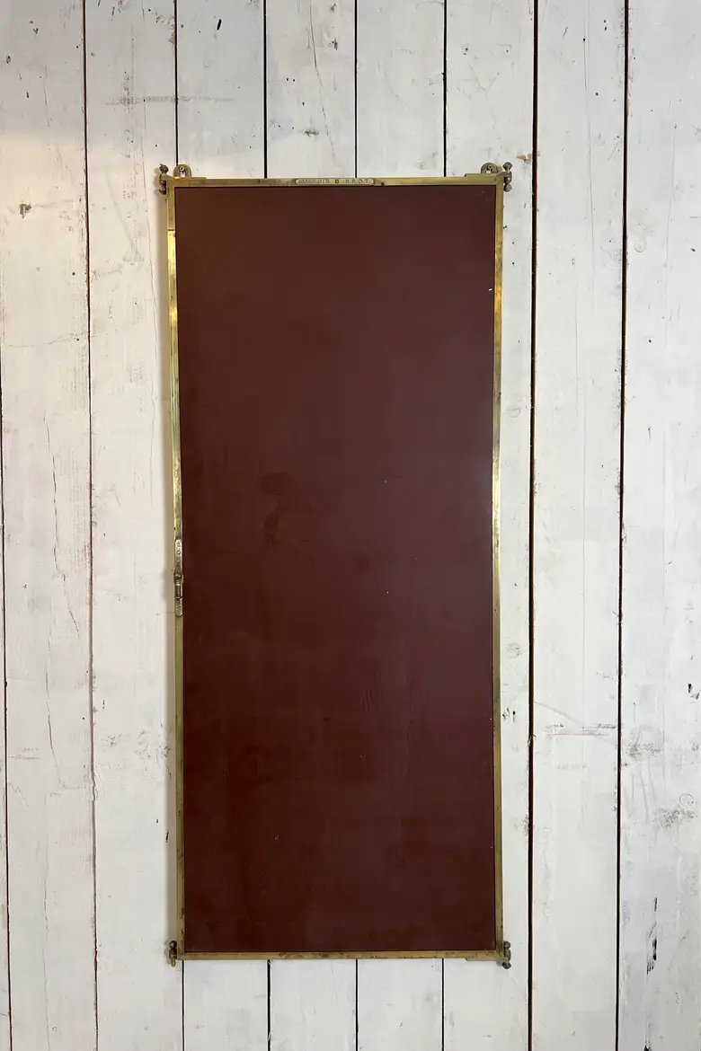 Miroir Brot triptyque en laiton 1920