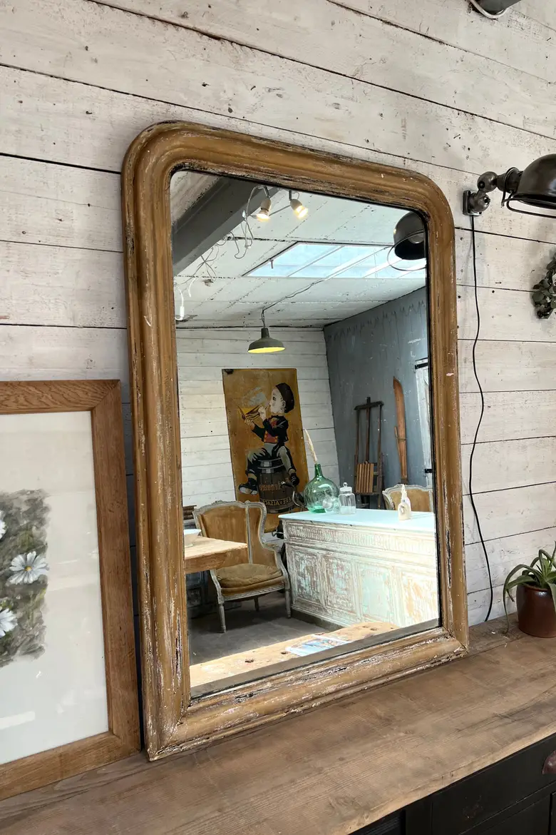 Miroir doré Louis Philippe Début XXème